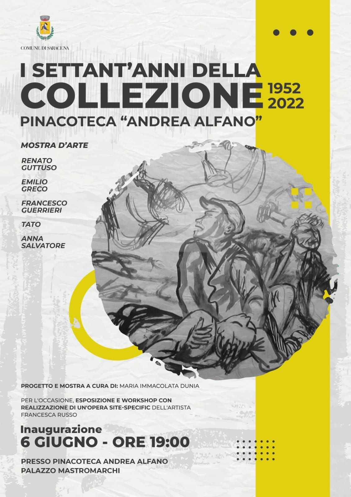 Settantesimo anniversario della collezione della nostra Pinacoteca