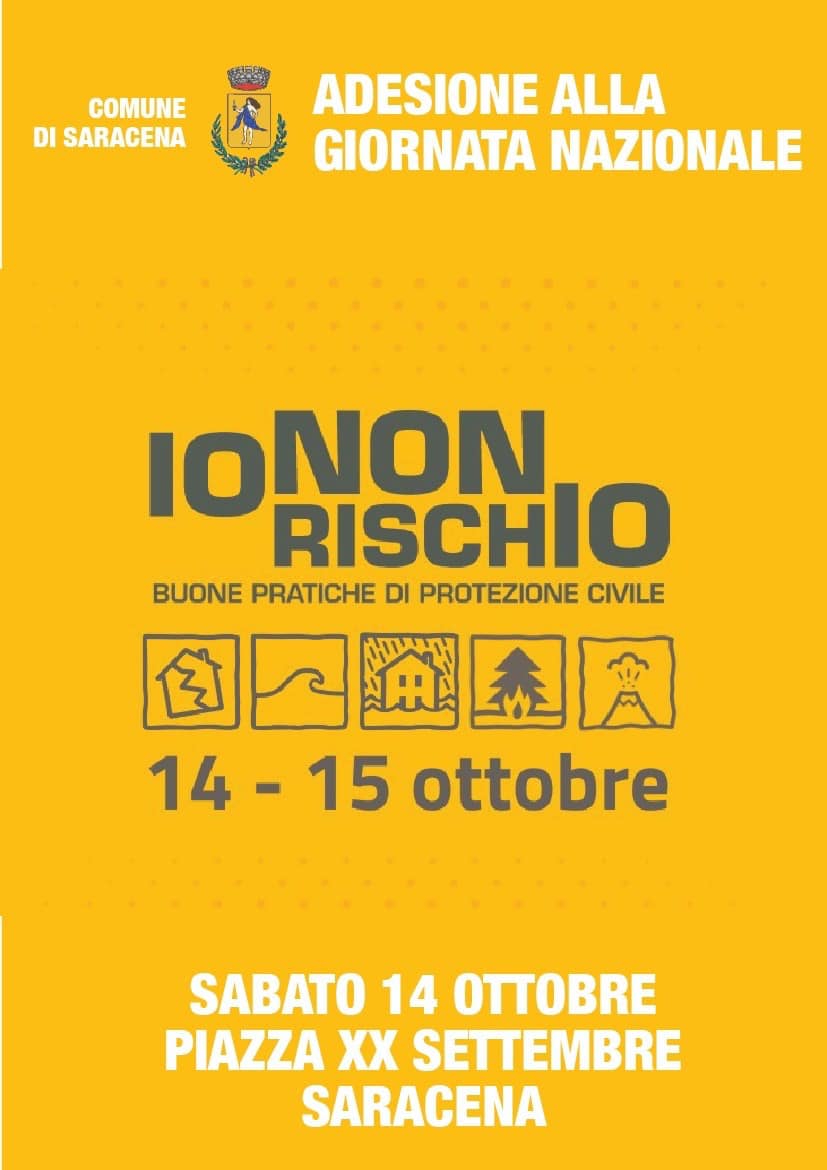 “Io non rischio 2023” - Sabato 14 Ottobre dalle ore 9