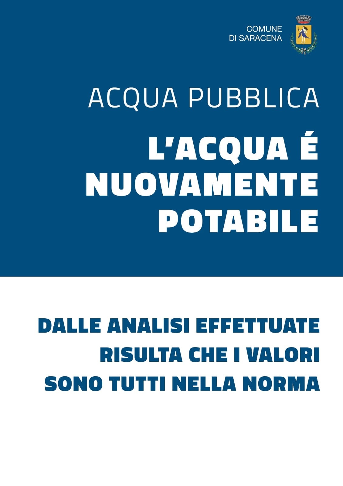 L' acqua di saracena è buona!