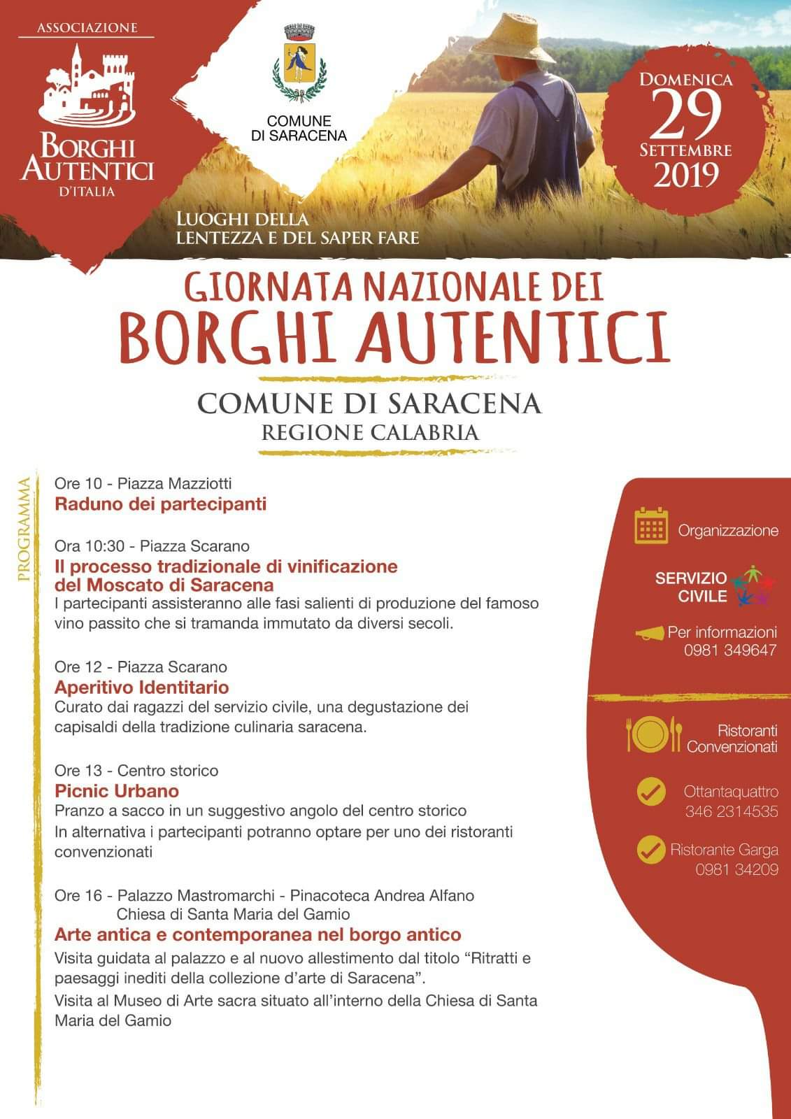 Saracena aderisce alla Giornata nazionale dei borghi autentici 