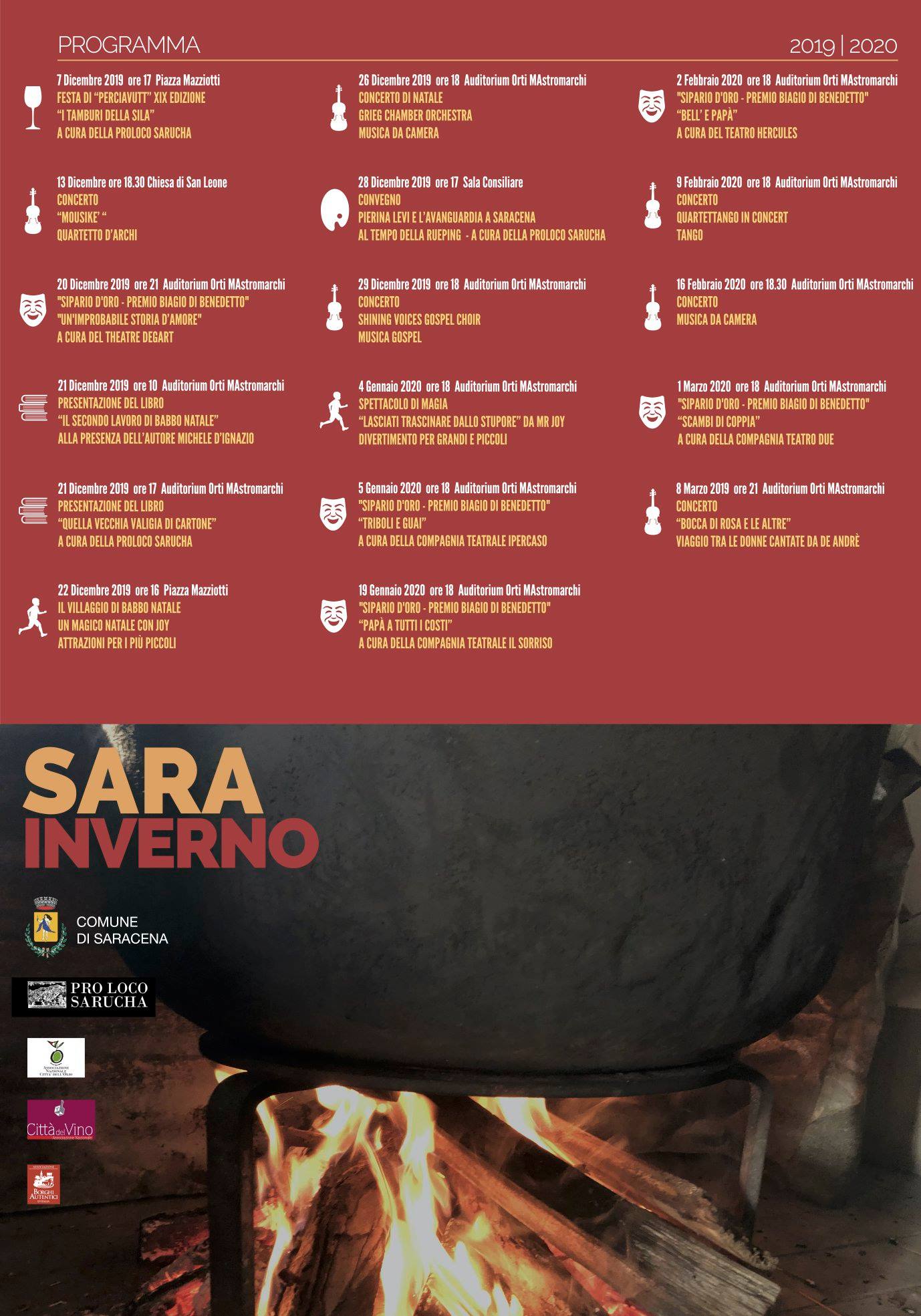 Cartellone degli eventi - Stagione invernale 2019-2020