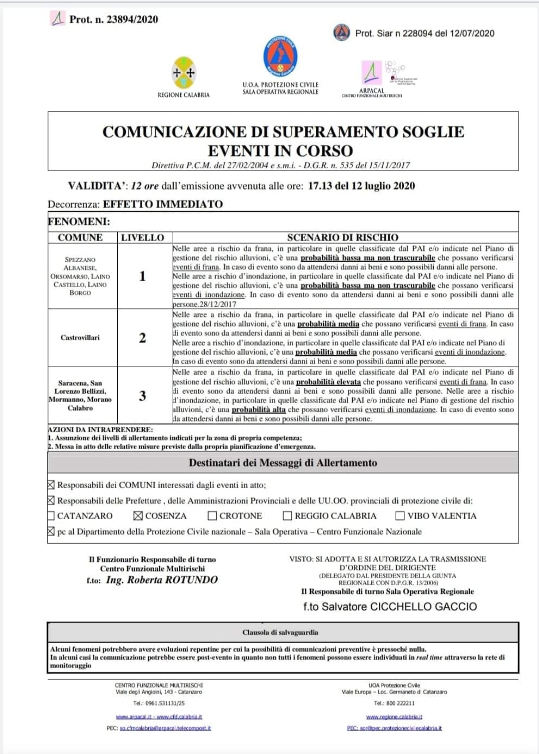 Allerta meteo