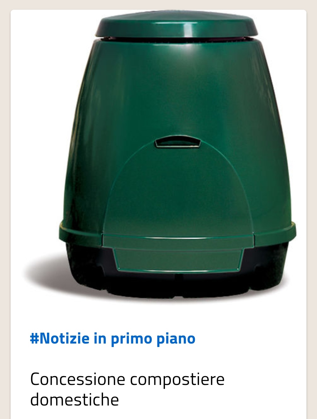 Concessione compostiere domestiche