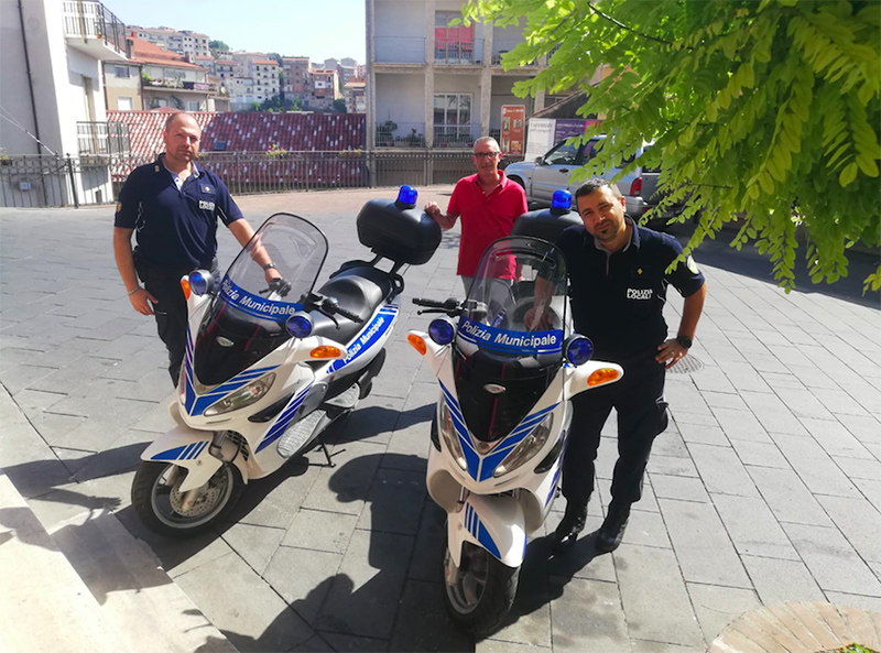 La Polizia Locale in sella agli scooter