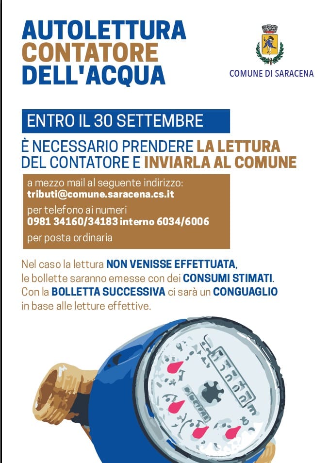 Autolettura contatore dell'acqua