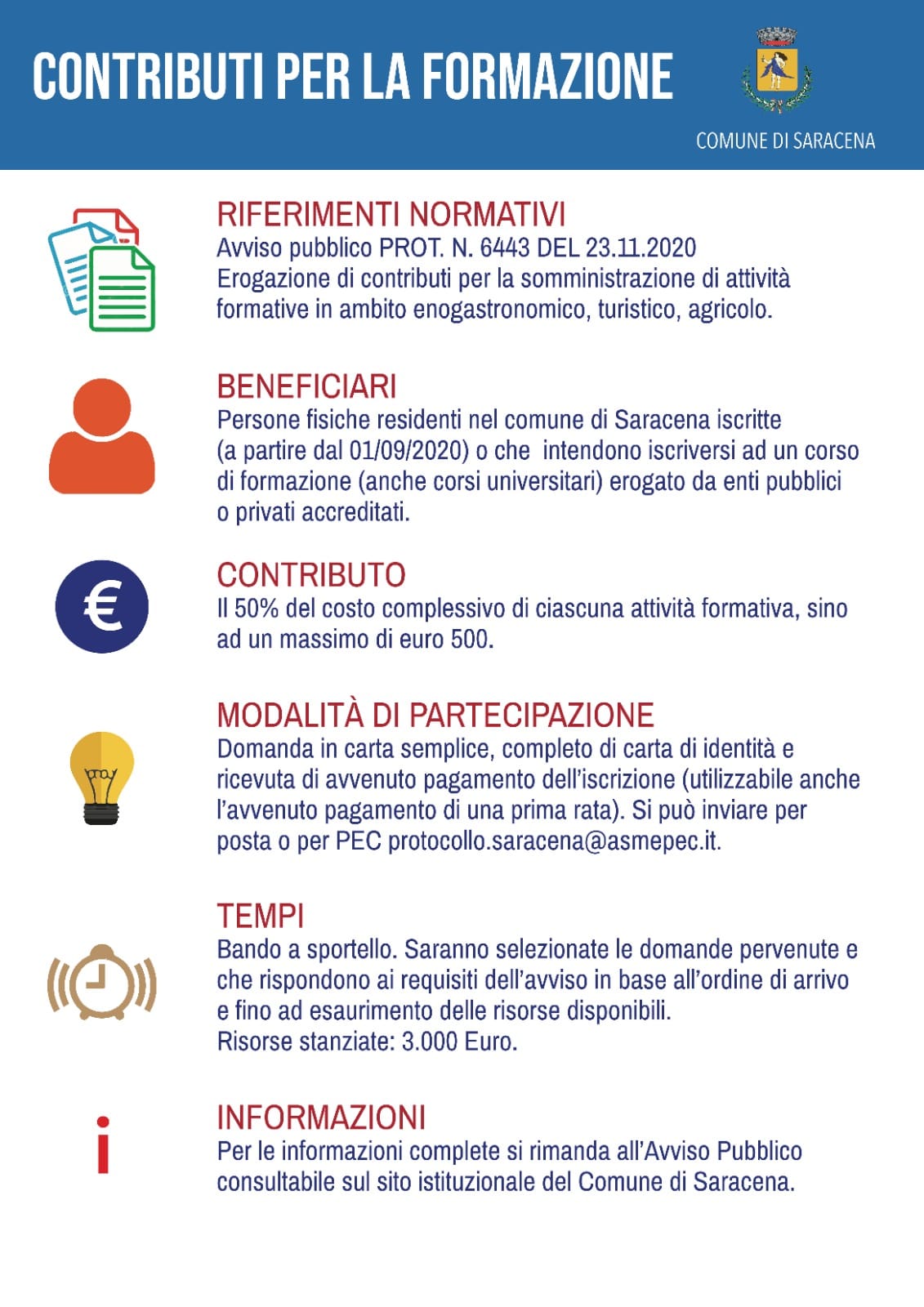 Contributi per attività formative