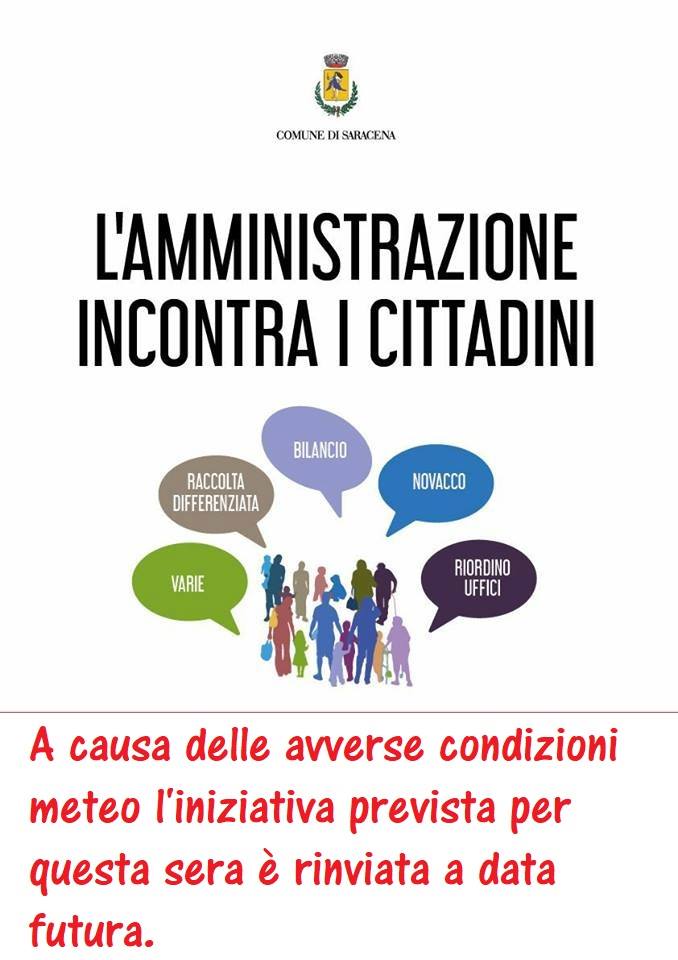 Avviso alla cittadinanza