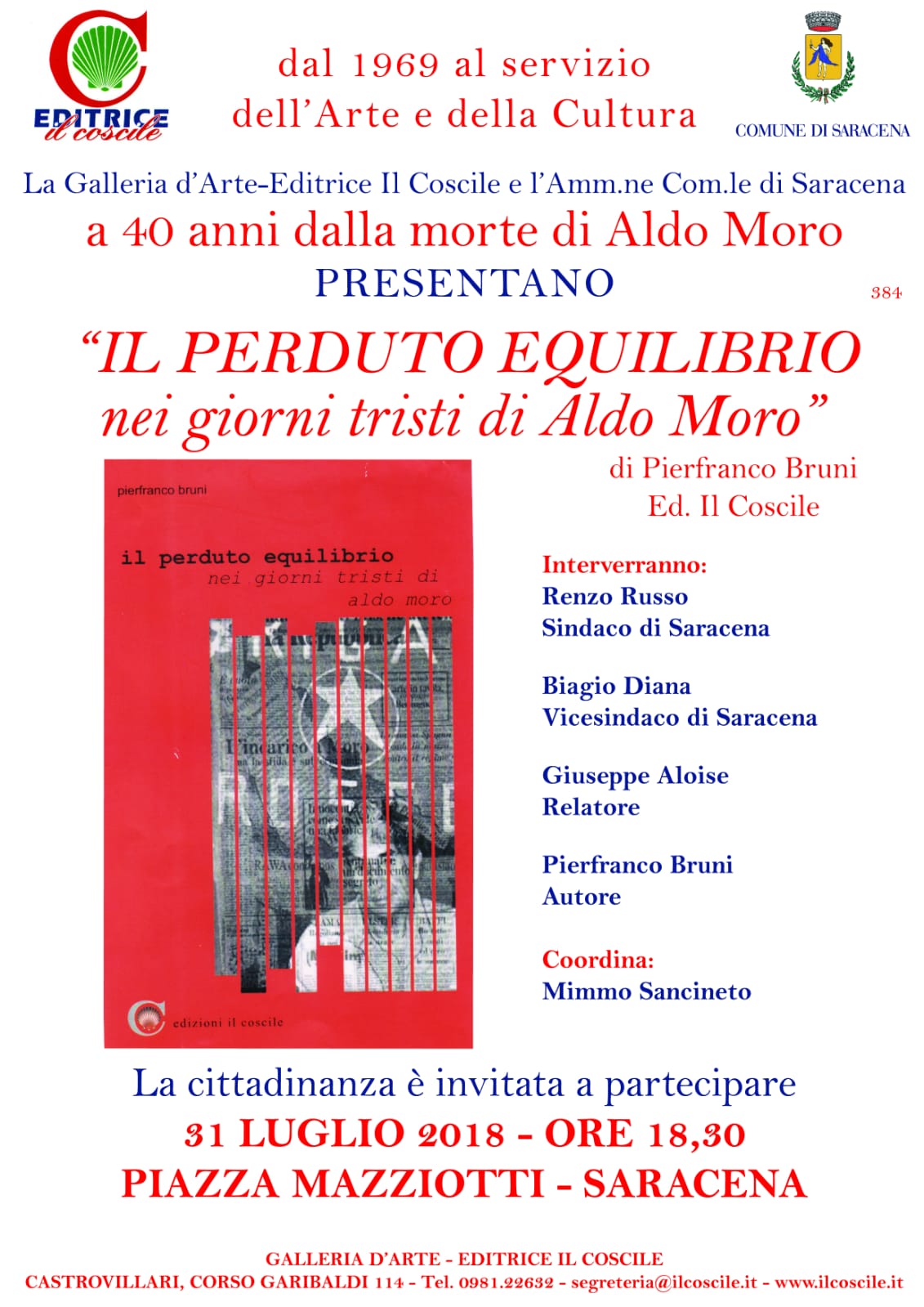  " IL PERDUTO EQUILIBRIO nei giorni tristi di Aldo Moro "