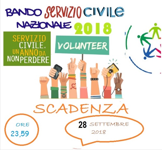 Bando servizio civile  2018: il comune di saracena seleziona 10 volontari