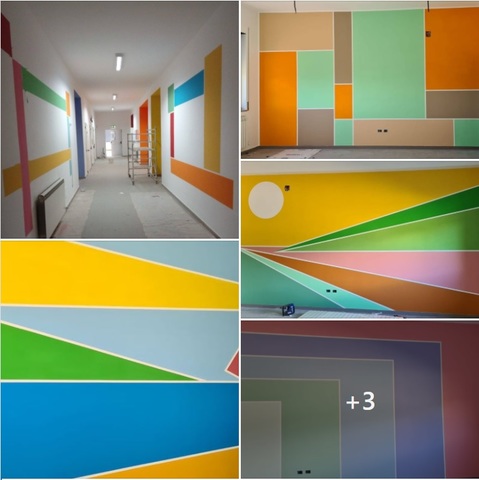 Prendono forma spazi nuovi, moderni e colorati presso la scuola primaria