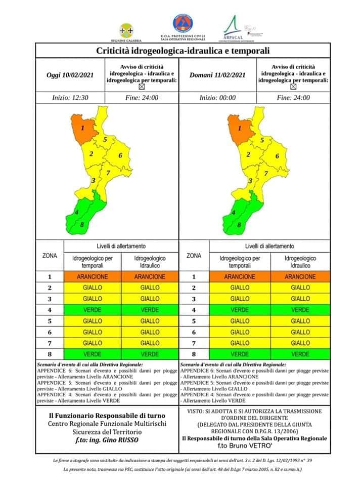 -allerta meteo arancione-