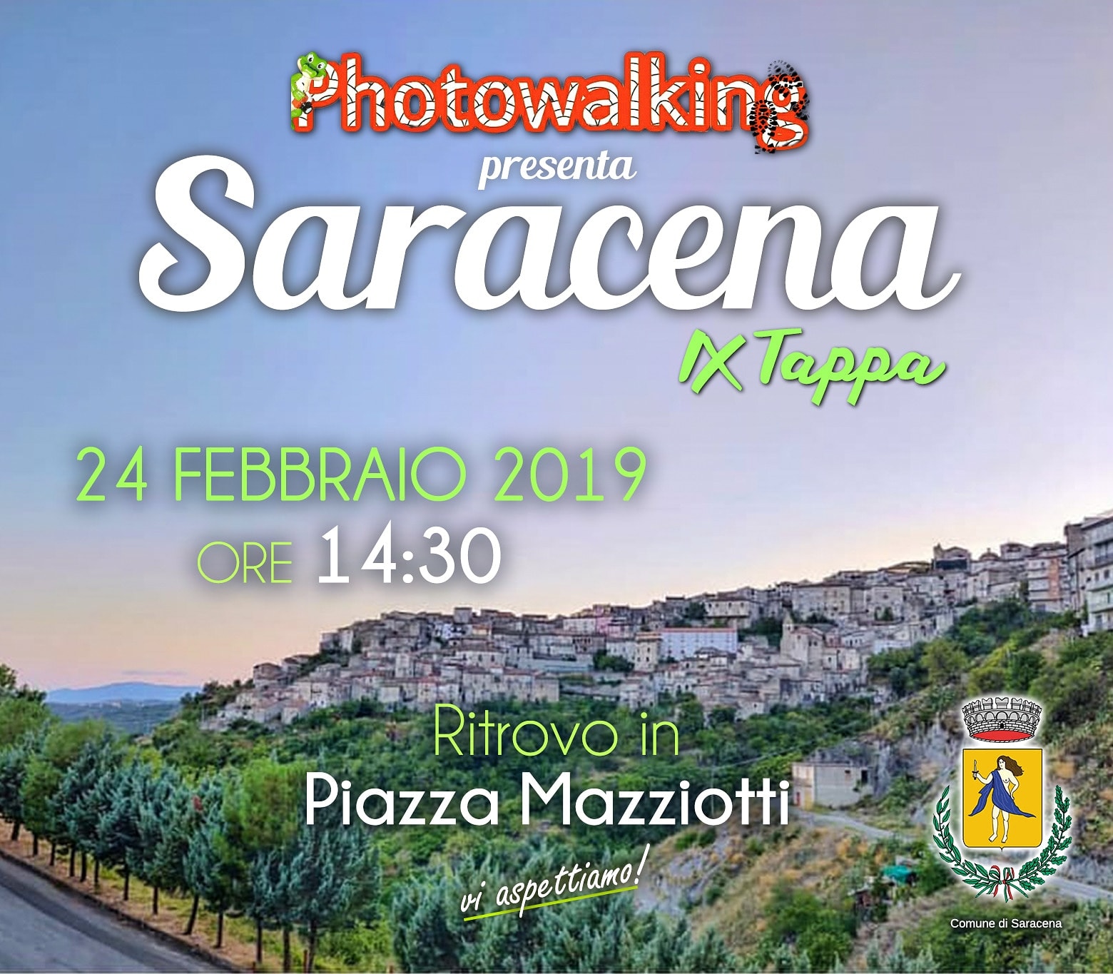 Photowalking: La tappa di Saracena in programma domani pomeriggio, è rinviata