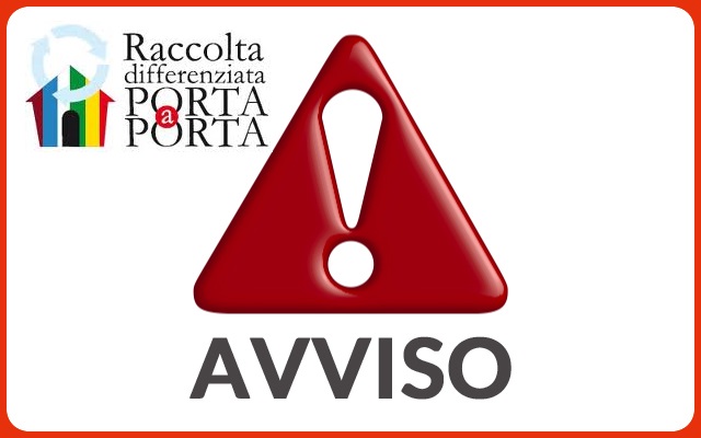 Avviso sospensione servizio di raccolta differenziata giovedi' 6 gennaio 2022
