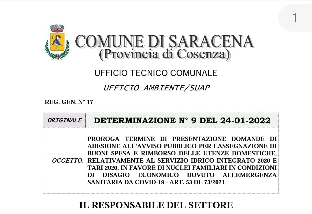 Buoni spesa e rimborso delle utenze domestiche